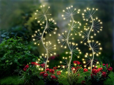 LED-Gartenstecker ''Sparkle'' 3er-Set, 150 LEDs Beleuchtung Deko Gartendekoration