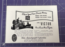 1949 PRINT AD VICTOR ANIMATOGRAPH CORPORATION 16MM SOUND MOVIE PROJECTOR