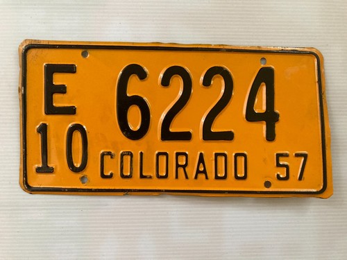 1957 COLORADO LICENSE PLATE HOT ROD Man Cave DECOR 6224 CHEVY FORD DODGE LOWRDR