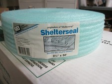 New, Free Ship, Ridged Sill Plate Gasket, 3-1/2" x 50' Ft, 1/4" Thick at Ridge