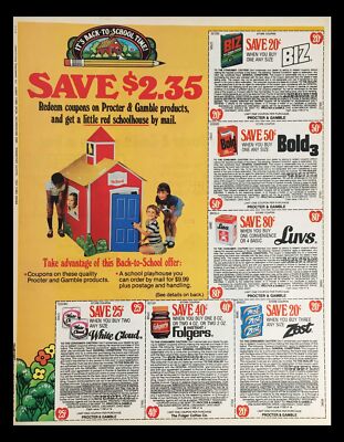 1983 Procter & Gamble Products Back-to-School Circular Coupon Advertisement