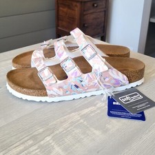 Birkenstock Florida Fresh Floral Fades Crystal Rose Slide Sandals L 11 M 9 NWT