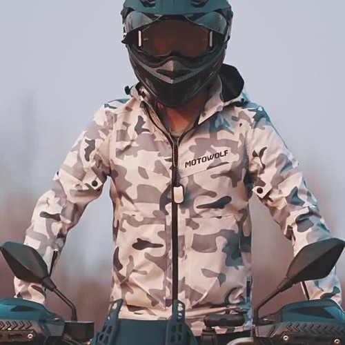 Waterproof Motorcycle Jacket Clothing Men's Biker Jacket Breathable Racing Armor - Video 1 of 1