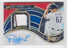 Luis Patino 2021 Panini Select Baseball TRI COLOR Relic AUTO RC /99 Rays