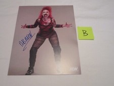 Pro Wrestling Crate Signed Autograph 8X10 Photo Print Abadon AEW B Damaged