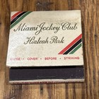 Full Feature 1942 Miami fl Jockey Club Hialeah Park Unstruck Vintage Matchbook — photo 2