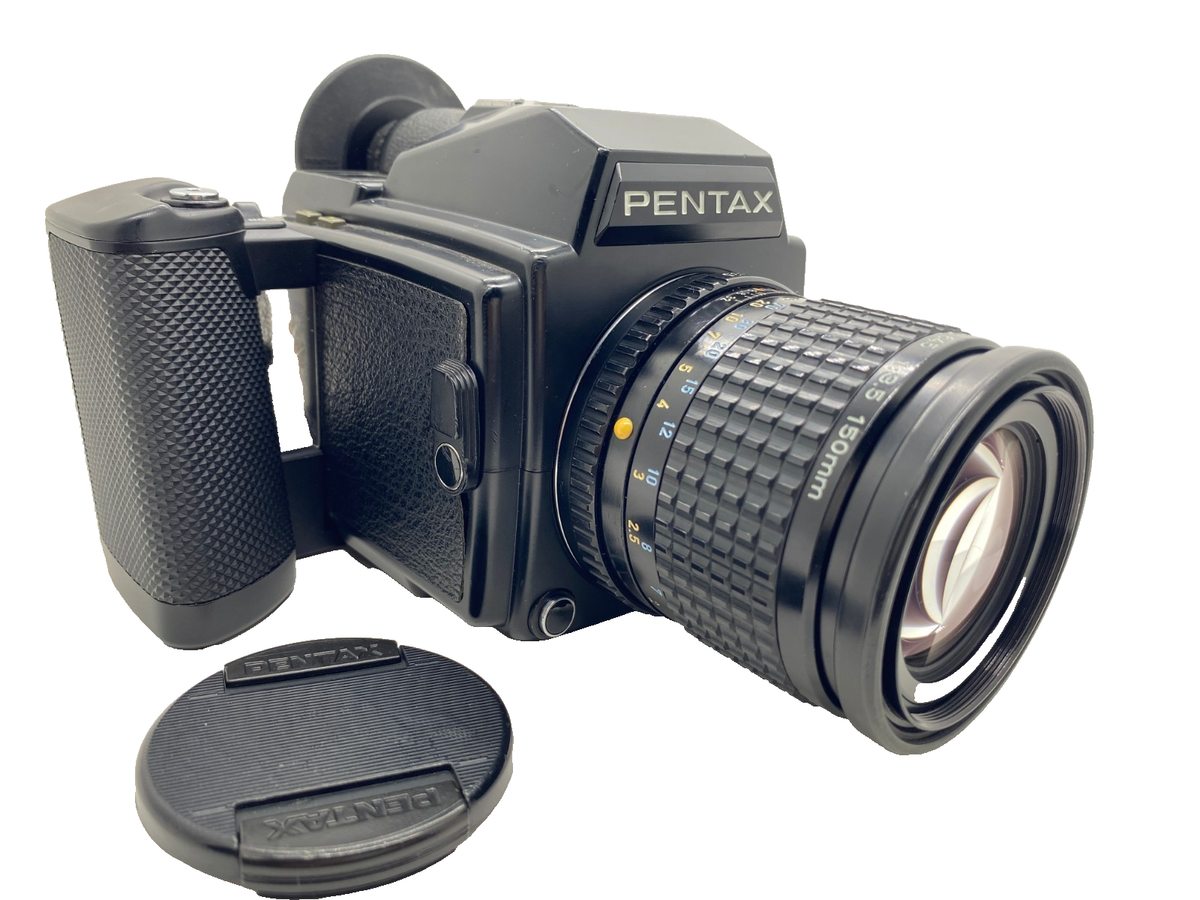 NEAR MINT] Pentax 645 Film Camera + SMC A 150mm f3.5 MF Lens