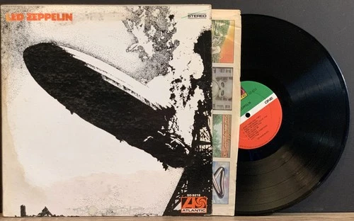 LED ZEPPELIN - S/T  LP ATLANTIC RECORDS RE SD 8216 US ROCK VINYL CLEAN VG+ PLAY