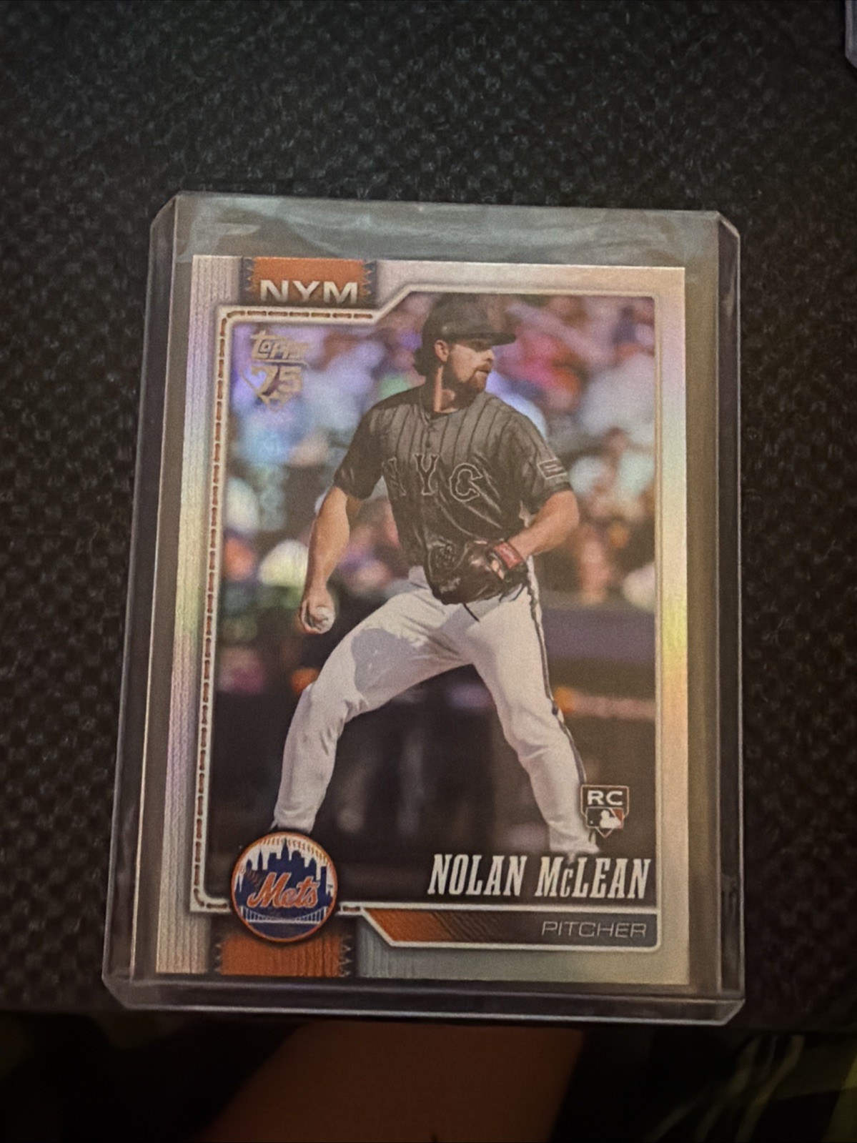 2026 Topps Nolan McLean, New York Mets RC Rainbow Holo Foil  #214