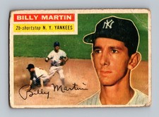 1956 Topps #181 Billy Martin LOW GRADE Vintage Baseball Card