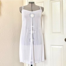 Vintage Y2K Bernie Dexter Sheer White Slip Dress