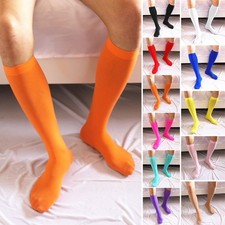 Calze Moda Ultra Sottili Al Ginocchio Elastiche Tinta Unita Lunghe Traspiranti E