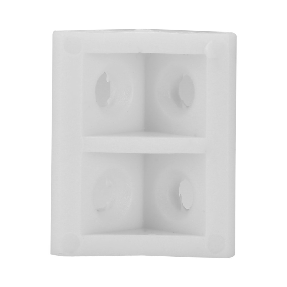 50pcs Plastic Right Angle Corner Gusset Brace Angle Brackets Code Furniture☜