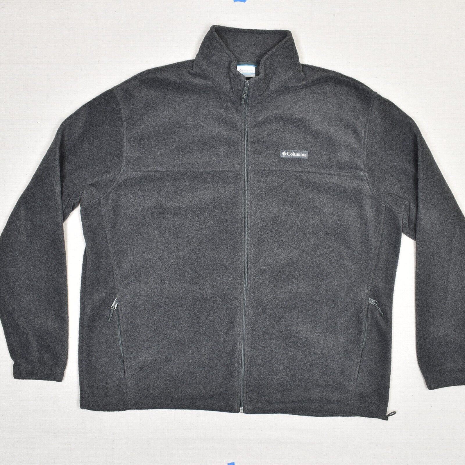 Columbia Men Full Zip Basic Jacket Solid Polyeste… - image 1