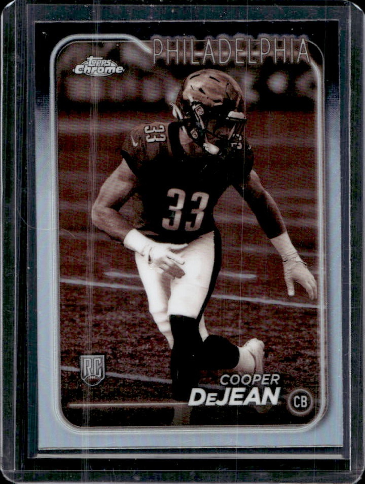 2024 Topps Chrome Cooper DeJean RC Sepia Refractor Rookie #232 Eagles