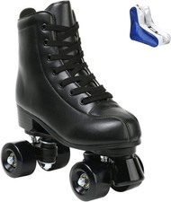 Roller Skate Shoes Women Men PU Leather High-top Double-Row Roller Skates