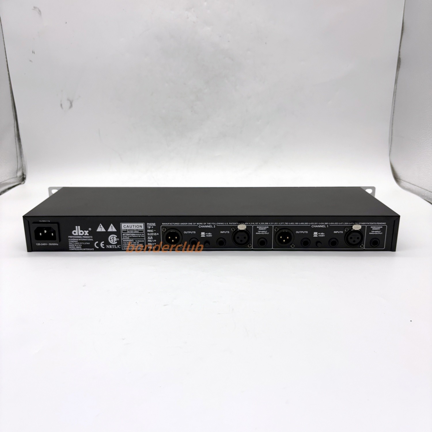 266xs dbx Dual Channel Compressor Gate Dynamics Processor w/ Side Chain Insert