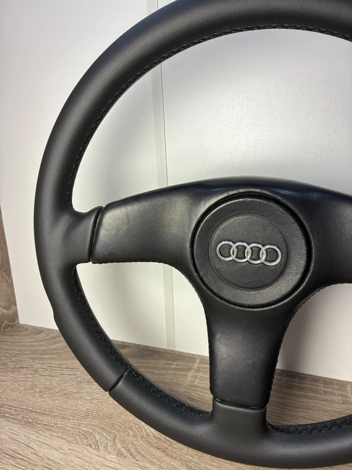 Volante Audi Nardi raro S2 S4 90 200 C4 C3 couro novo - Imagem 2 de 4