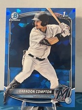 2025 Bowman Chrome Sapphire Baseball Brandon Compton 1st Bowman Sapphire #BDC-64
