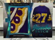 DAN MALONEY 2017 Leaf In The Game Used Jumbo Patch 4/4