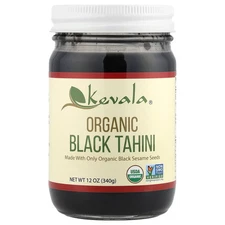Kevala Organic Black Tahini 12 oz 340 g Dairy-Free, Cholesterol-Free,