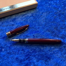 sheaffer fountain pen Nos new old stock Triumph Touchdown 14K fine, stickered.
