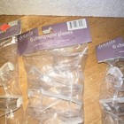 18 Clear Plastic Champagne Glasses, Round Design, 3 Six-Piece Sets  — photo 3