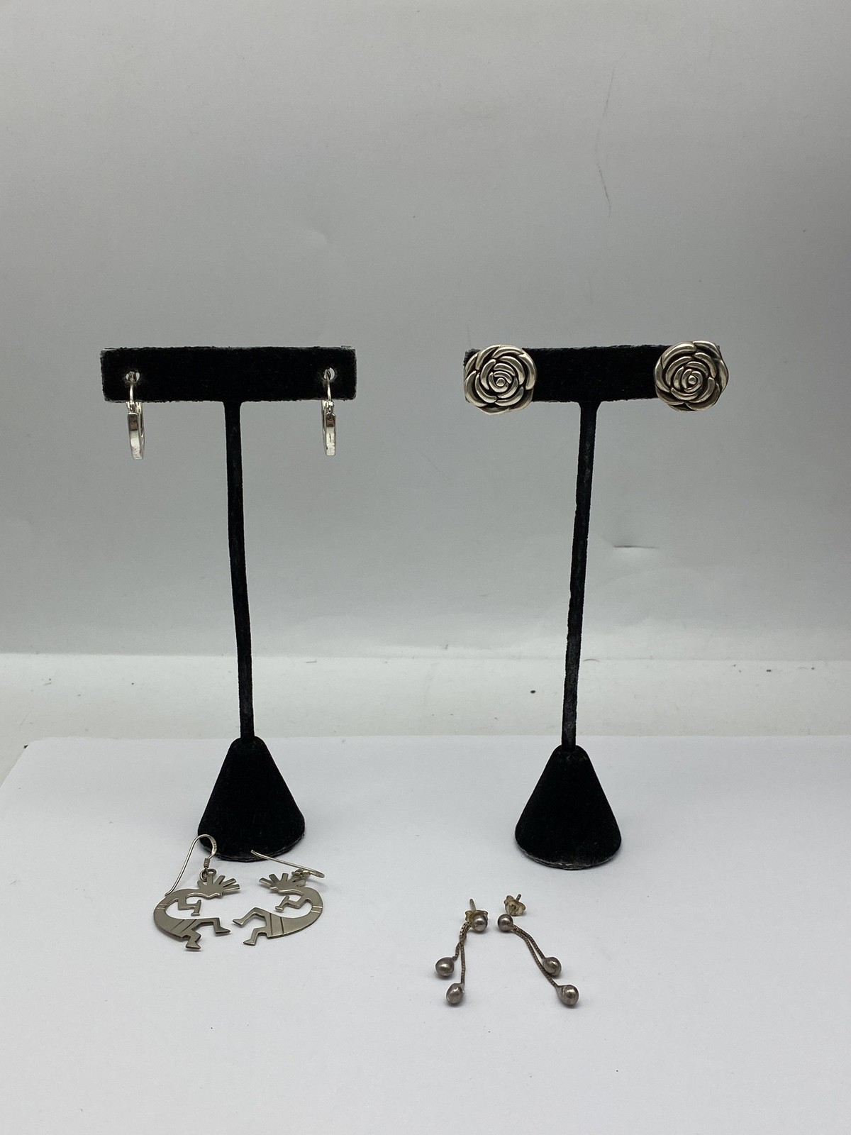 Sterling Silver Assorted Earring Bundle 13.5g - image 1