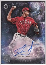 2016 Bowman Inception Prospect Autographs ARIEL JURADO #PA-AJUR Rangers Auto
