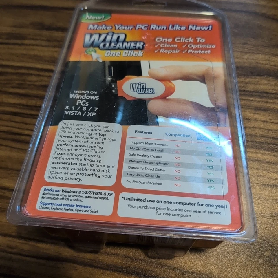 Win Cleaner One Click Unopened; Windows PC 8.1/8/7/Vista/XP As Seen On TV - Image 2 of 2