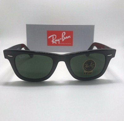 美品＊Ray-Ban RB2140 901 50□22 2N Ray-Ban RB2140 901 50-22 Wayfarer Green Lenses Unisex Classic