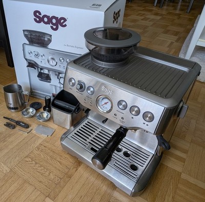 Sage SES875 Siebträger (inklusive Sage SES 100 Klopfbehälter) Silber