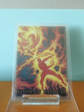 Skybox Marvel Masterpieces 92 Platinum Human Torch #31 Clear Cut 2024