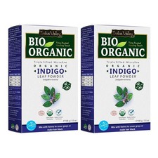 Indus Valley Bio 100 % poudre d'indigo à base de plantes 100 g paquet de 2
