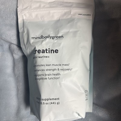 mindbodygreen Creatine+ with Taurine 60 Servings / 15.5oz Powder - Creatine +