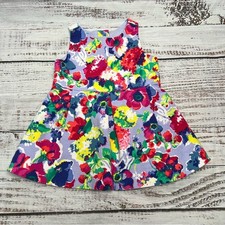 Janie and Jack 3-6 Months Floral Dress Purple Baby