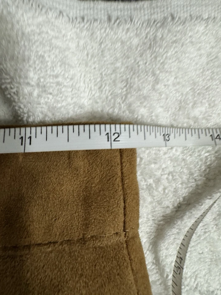 FALDA Mona Mode Bronceada Flecos Gamuza Cuero Western Moto Boho Hippie Para Mujer’s XXS Foto 2 de 4