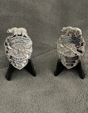 Tv EMERGENCY.. Squad 5l.  Johnny Gage & Roy De Soto 3 D Badge Coin’s