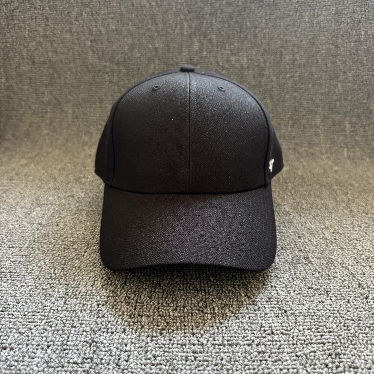 '47 Brand Blank Dad Hat Strapback Black Curved Brim Cap Adjustable