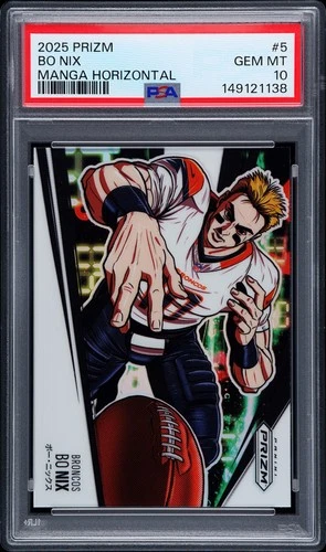 2025 PANINI PRIZM MANGA HORIZONTAL #5 BO NIX PSA 10