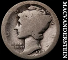 1917 Silver Mercury Dime - Scarce  Better Date  No Reserve  #G9589