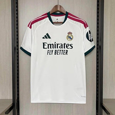 adidas Real Madrid Soccer Jersey White Maroon Black Emirates Fly Better