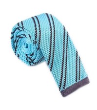 Knit Ties for Men Vintage Business Smart Casual 2" Skinny Stripe Knit Tie Str...