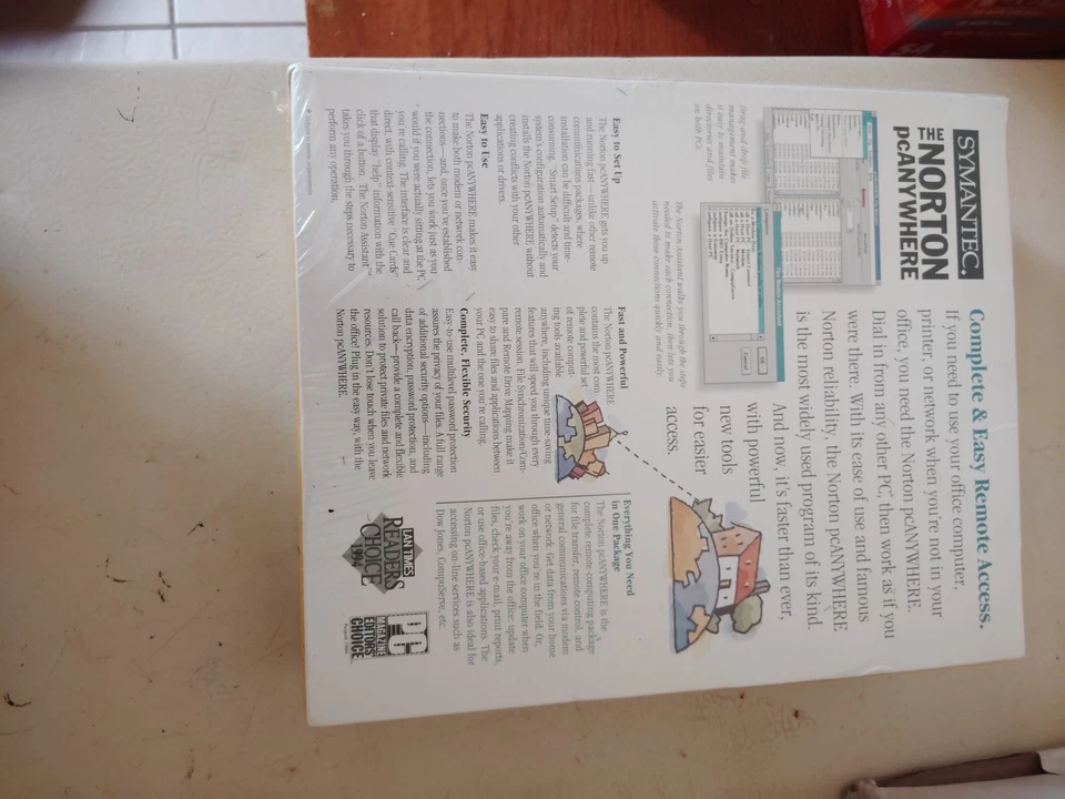 Symantec The Norton pcAnywhere Version 2.0 Windows 95 3.5” Complete - EXCELLENT - Image 2 of 4