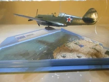 P-40 WARHAWK WW II  1/48 SCALE FIGHTER FLYING OVER AN ISLAND DIORAMA # 25