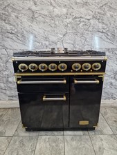 FALCON COOKER  RANGE COOKER 90 CM DUAL FUEL IN BLACK AND  GOLD
