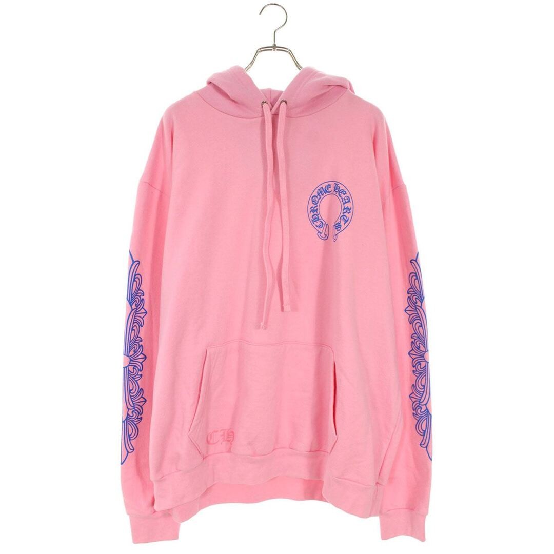 Chrome Hearts SWTSHRT PLVR Back Horseshoe Sleeve Floral Print Pullover Used 821f thumbnail 2