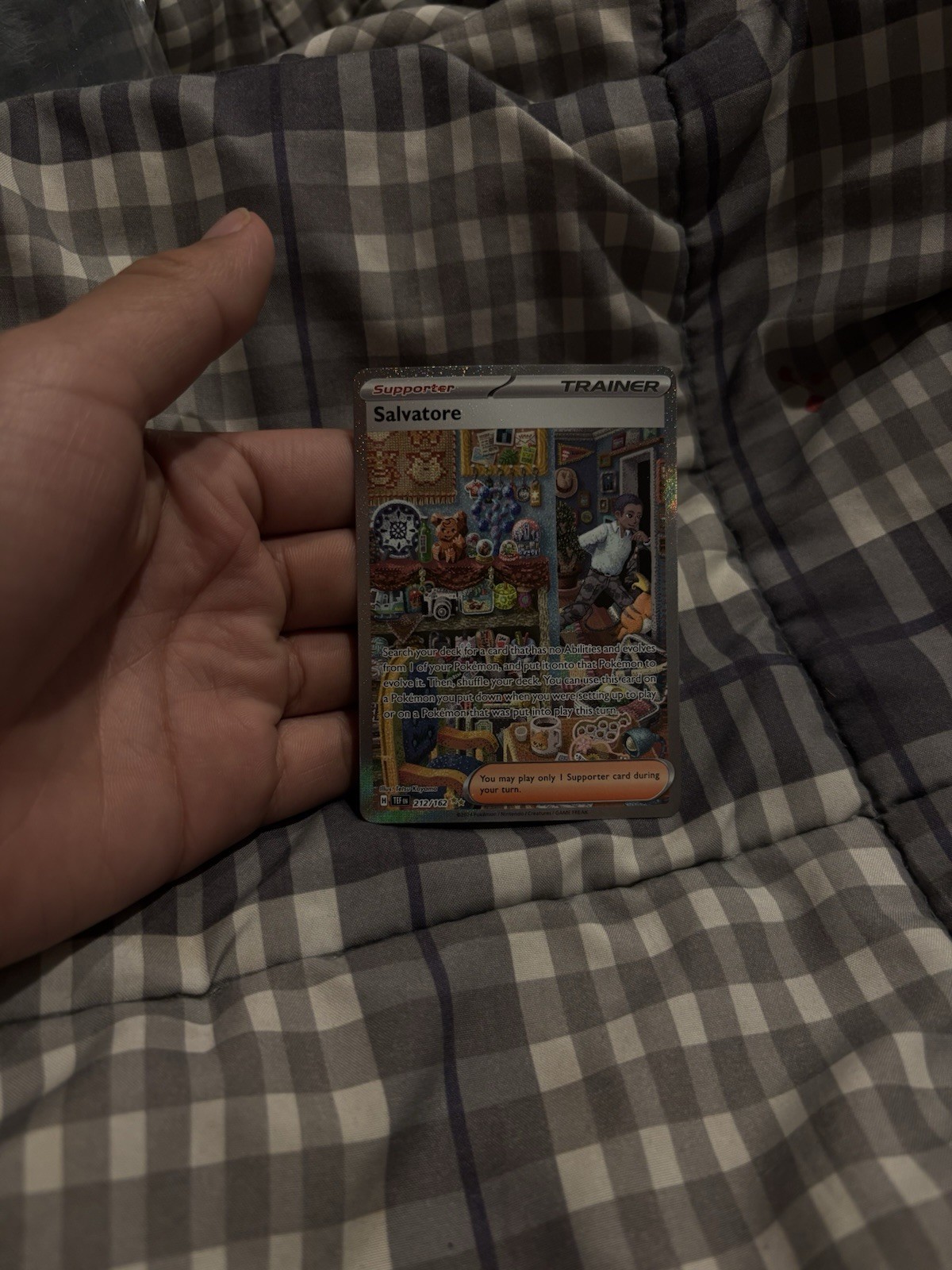 Pokémon TCG Salvatore Card 212/162 Special Illustration Rare Temporal Forces NM