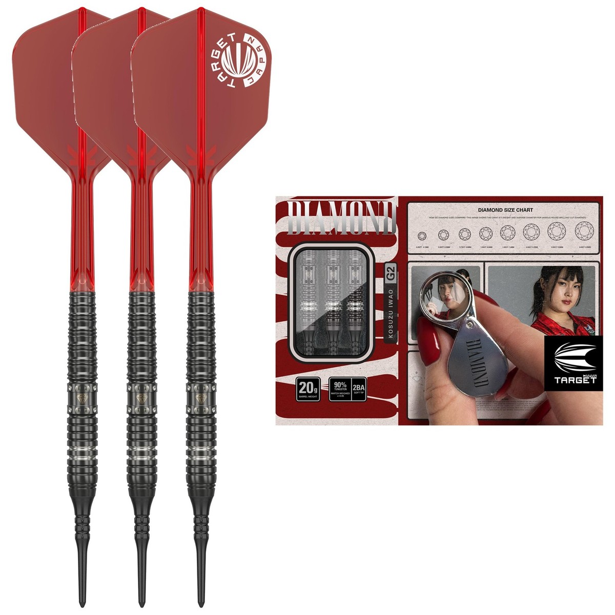 ダーツ TARGET DIAMOND G2 MAX 20g 2BA PRIME SERIES DIAMOND G2 MAX 90% 20G SOFT TIP | eBay