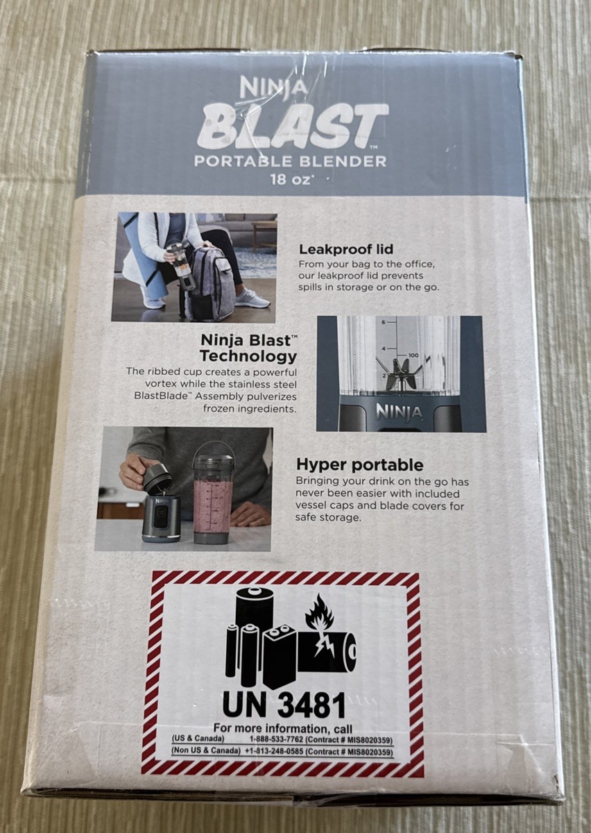 Ninja Blast Portable Blender 2 Pack | 18oz Cordless, USB-C